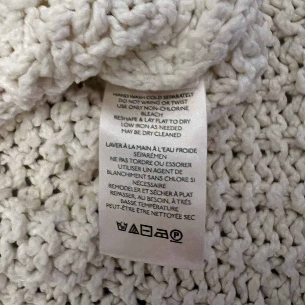 Free People Cutting Edge Cable Pullover in Ivory Size Small - Picture 11 of 16